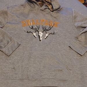 Realtree Gray Hoodie with Orange Accents Sz XXL